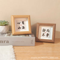 New Chinese Style Calligraphy Photo Frame Shadow Box for DIY Artwork Display