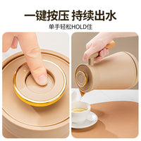 Insulated Thermal Carafe with Wooden Handle for Home and Office, 1000ml