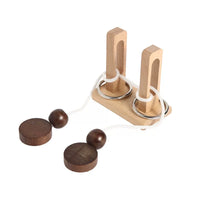 Topological Puzzle Desk Toy - Metal Disentanglement Brain Teaser for Stress Relief