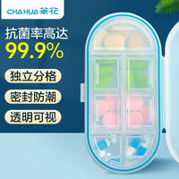 Portable 7-Day Pill Organizer with Dividers for Travel