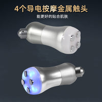 RF Microcurrent Facial Massager with Blue Light Therapy for Skin Rejuvenation