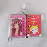Glitter M5 Loose-Leaf Card Holder & Coin Pouch with Chain