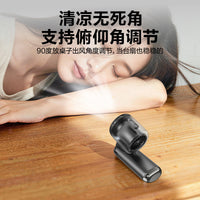 Portable USB Rechargeable Misting Fan with Ice Compress Function, Foldable Handheld Cooling Fan for Hydration