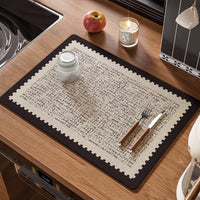 Modern Minimalist Diatomaceous Earth Absorbent Kitchen Drying Mat for Dishes and Countertops