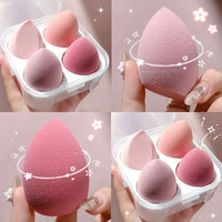 8-Piece Beauty Blender Sponge Set - Ultra-Soft, Non-Porous, Wet/Dry Application for Flawless Makeup