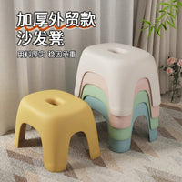 Children's Cartoon Plastic Stool, Thickened Non-Slip Footstool for Bathroom and Living Room
