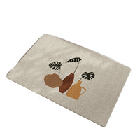 Wabi-Sabi Style Diatomaceous Earth Bath Mat, Super Absorbent Quick Dry Linen-like Non-Slip Floor Mat