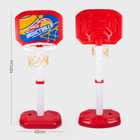 Adjustable Height Inflatable Water Basketball Hoop Set for Kids Pool Beach Indoor Outdoor Play
