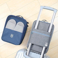 Portable Travel Shoe Storage Bag with Trolley Sleeve, Dustproof & Waterproof Shoe Pouch
