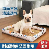 Pet Cooling Mat Summer Breathable Ice Silk Pad for Dogs and Cats