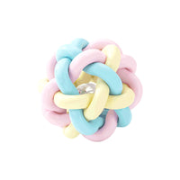 Dog Chew Toy Rubber Ball Bone for Small Dogs Teeth Cleaning Training Interactive Play