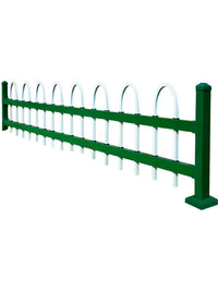 Galvanized Steel Garden Fence Outdoor Yard Flower Bed Vegetable Patch Kindergarten Barrier