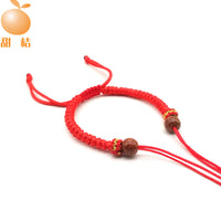 DIY Handmade Braided Bracelet with Adjustable Knot Closure for Beads