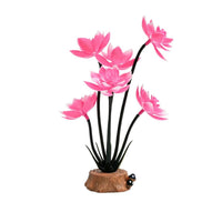Artificial Lotus Flower Aquarium Ornament for Fish Tank Landscaping and Decor