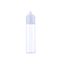 Gorilla V2/V3 Child-Resistant PET Chubby Unicorn Bottle with Flat Cap for E-Liquids