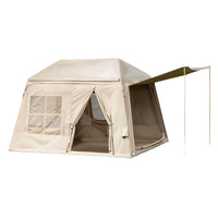 Inflatable Outdoor Camping Tent with Awning, Automatic Setup, Rainproof, Thickened, UV Protection