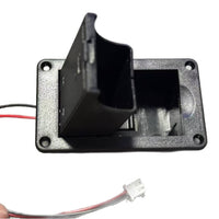 9V Active Pickup Battery Box for Guitar Bass, Black Plastic with 2-Pin Plug