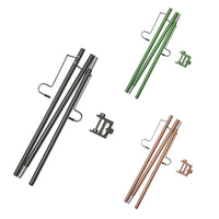 Portable Folding Camping Lantern Stand Aluminum Alloy 3-Fold Light Pole for Outdoor Table Lighting