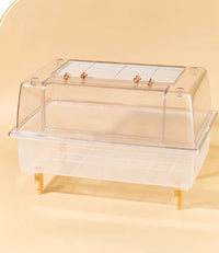 Hamster Cage All-Acrylic Transparent Double-Layer Anti-Escape with Stand