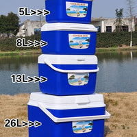 Outdoor Insulated Cooler Box for Commercial Vehicle Portable Food Preservation Fishing BBQ Stall Large and Small Ice Bucket