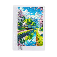 2024 New Wooden Jigsaw Puzzle 1000 Pieces for Adults and Teens, Scenic Landscape Design