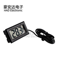 Digital Thermometer with Probe for Aquarium, Refrigerator, and Bathtub Temperature Monitoring