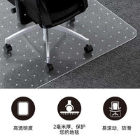 PVC Chair Mat for Carpeted Floors, Square, Waterproof, Anti-Slip Office Floor Protector with Studs