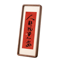 Walnut Wood Picture Frame for Calligraphy and Paintings, Narrow Display Frame with Mortise and Tenon Joints