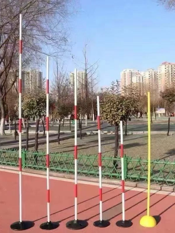 Soccer Training Slalom Poles with Bases for Agility and Driving Practice