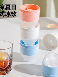 Large Silicone Sphere Ice Mold for Whiskey and Cocktails