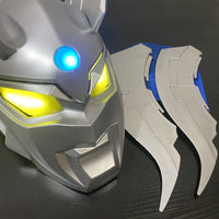 Touch-Activated Light-Up Ultraman Helmet for Cosplay - Adult and Kids Sizes