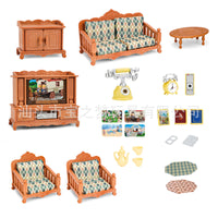 Dollhouse Miniature Furniture & Accessory Sets for Pretend Play