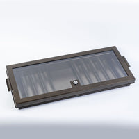 Poker Chip Tray Holder for Texas Hold'em Table Games, Metal Chip Storage Organizer Case