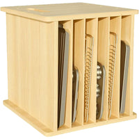 Solid Wood Storage Rack Multi-layer Cabinet Organizer Kitchen Pot Lid Dish Plate Baking Pan Chopping Board Divider Shelf