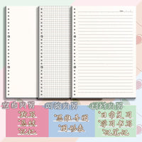Cartoon Dessert Loose-Leaf Notebook, Detachable Pages, Smooth Writing, Cute Aesthetic for Girls