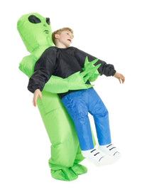 Inflatable Alien Costume for Halloween, Adult and Kids Funny Performance Outfit