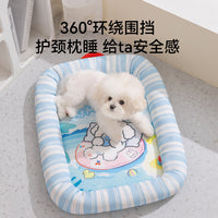 Portable Pet Cooling Bed for Small to Medium Dogs and Cats, All-Season Comfort Mat