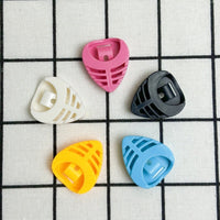 Guitar Pick Holder Case Adhesive Heart-shaped Colorful Pick Box for Musical Instrument Accessories