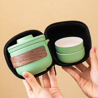 Portable Travel Tea Set with Teapot and Cups for Outdoor Camping and Travel