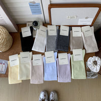 Cotton Loose Top Maternity Socks for Spring/Autumn/Summer - Breathable Mid-Calf Length