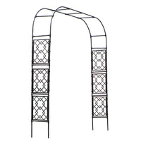 Diamond Lattice Arch Trellis for Climbing Plants, Roses, and Vines - Garden Arbor for Outdoor Patio