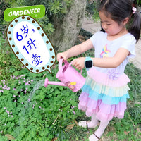 Kids' Gardening Watering Can Set with Tools, Metal Sprinkler for Outdoor Plants & Balcony