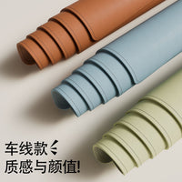 Leather Desk Mat Waterproof Non-Slip Office Computer Writing Pad with Eye Protection