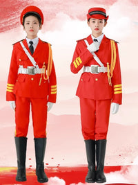 Kids' Honor Guard Military Band Performance Costume Set