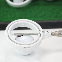 8-Section Telescopic Golf Ball Retriever with Dual Ring Head, Stainless Steel Portable Golf Course Accessory