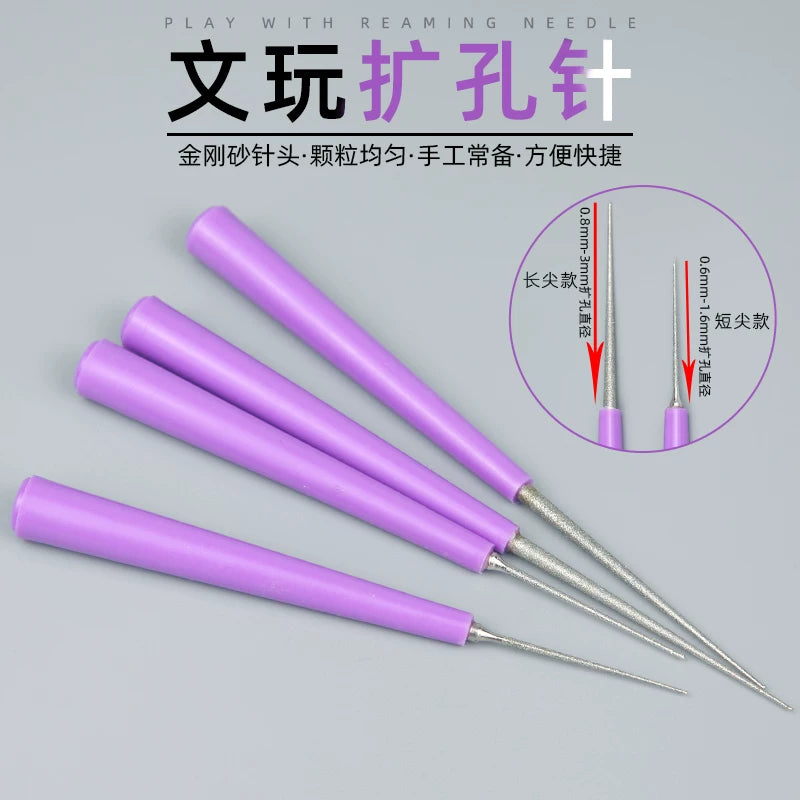 Bead Reamer and Hole Enlarger Tool for Jewelry Making and Crafting