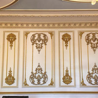 PU Faux Plaster Crown Molding for TV Background Wall Decor