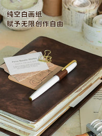 A5 Loose-Leaf Notebook with Acid-Free Paper for Sketching, Journaling, and Art