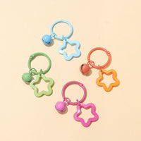 Floral Bell Star Keychain for Bags and Gifts