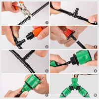 30m DIY Automatic Garden Misting & Drip Irrigation System for Cooling & Watering